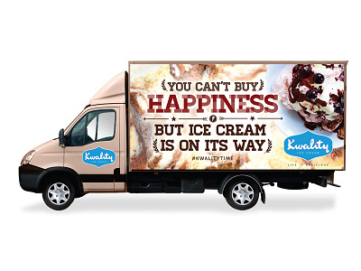 Ice Cream Truck happiness icecream typography