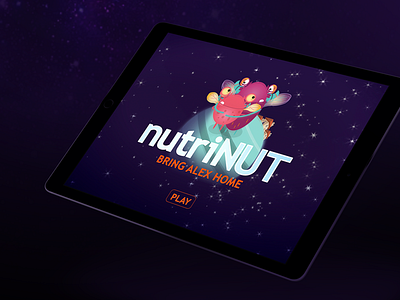 NutriNUT iPAD Game art game ui ux