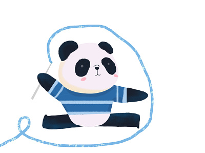Panda animals challange character characterdesign design doodleart illustration instagram post oddbodies procreate vector