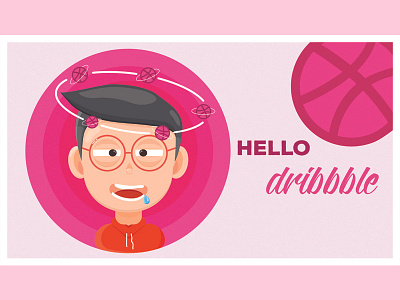 Excited.. caracter debut design excited first shot hello hello dribbble illustration illustrator new vector visual art