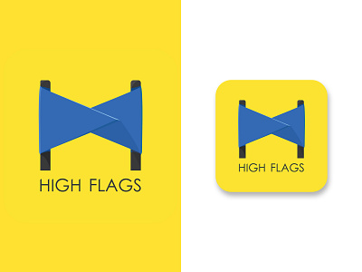 HIGH FLAGS (logo) art creative flag flag logo flags graphic design illustraion illustration illustrator logo vector visual art