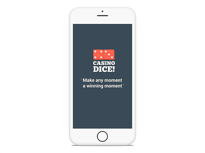 Casino Dice! animation app branding casino games design game game design illustration logo mobile ui