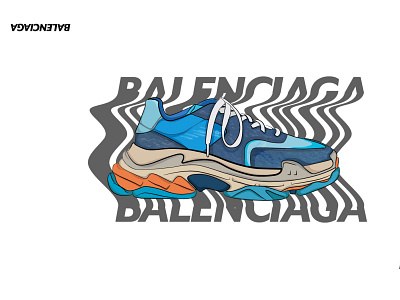 Balenciaga Shoe alphabet branding design graphic design illustration logo ui