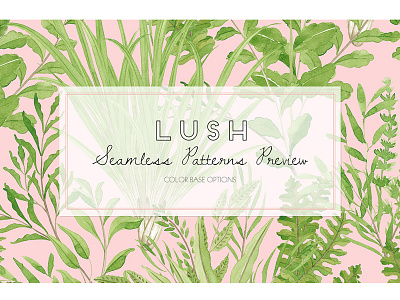 LUSH designs fabric fresh green leaf leaves patterns prints seamless spring summer textiles