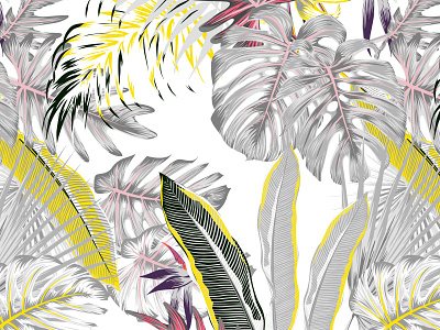 Tropique art clipart design hawai illustration leaves patterns prints seamless seamlesspattern textiles tropical