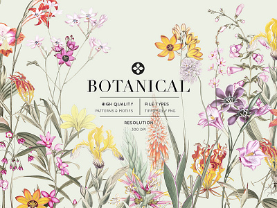 botanical art design fabric florals illustration patterns prints seamless textiles watercolor