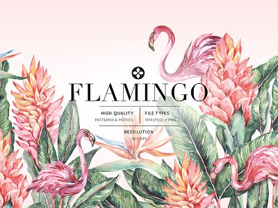 flamingo pattern design