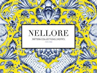 Nellore Print Collection chintz design designs florals handpainted illustration illustrations india palampore patterns prints seamless textiles watercolor
