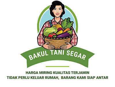 BAKUL TANI LOGO axa branding design farm illustration logo logotype modern logo ui ux vector vegetable