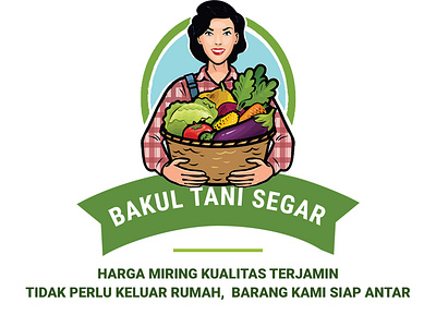 BAKUL TANI LOGO axa branding design farm illustration logo logotype modern logo ui ux vector vegetable