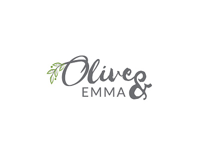 Logo Olive And Emma design emma illustration logo logotype modern logo olive