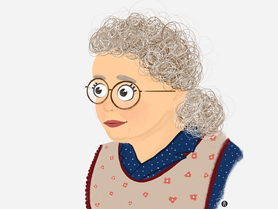 Grandma illustration art character design illustration