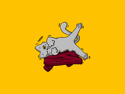 "Cheerleaders for Life" | Chill Cat adobe cat character comic design graphic design illustration illustrator photoshop