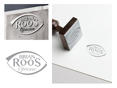 logo design / 'brian roos optician' adobe brand design corporate identity design graphic design identity illustrator indesign logo design photoshop