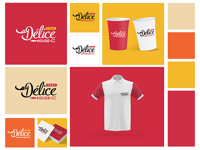 Délice House Logo branding logo restaurant logo