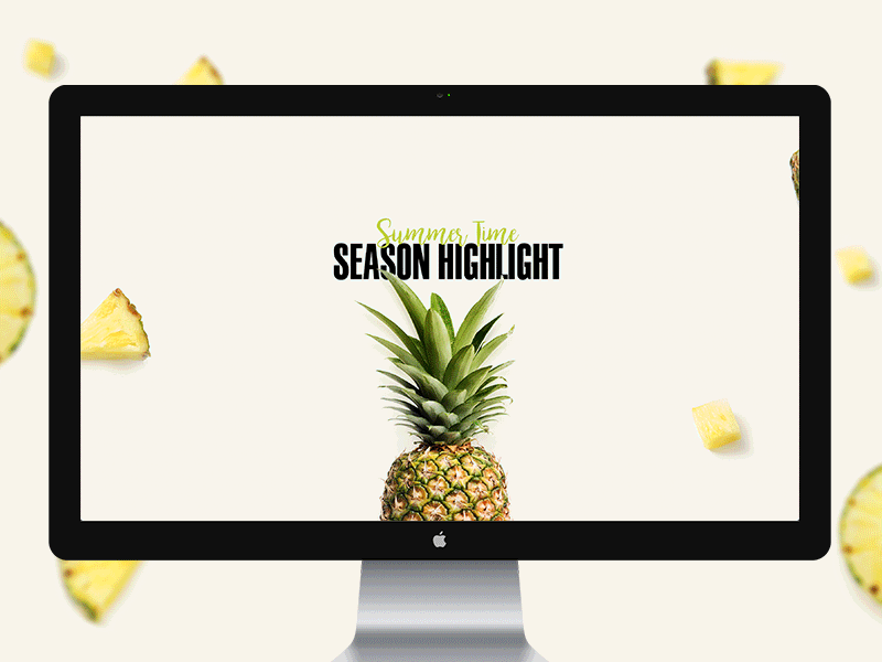 Highlights Season desktop food fruits gif highlight map pineapple responsive veggies website