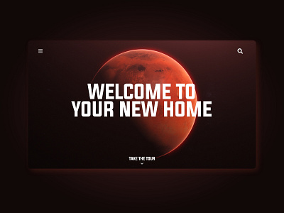 Mars Landing Page design landingpage website