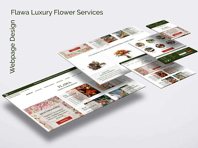 UI Design for Flawa Luxury Flower Services