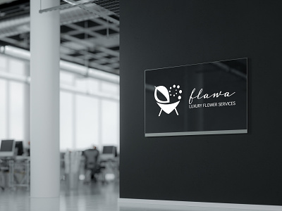 Logo Design, Branding for Flawa Luxury Flower Services branding illustration logo
