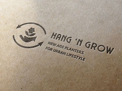 Logo Design, Branding for Hang 'N Grow New Age Planters branding design illustration logo minimal typography vector web