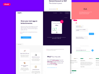 Homepage for Octopus Choice chat chatbot design fintech minimal money ui user experience user interface ux web webdesign