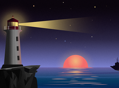 lighthouse desigh icon illustration illustrator logo photoshop vector web design