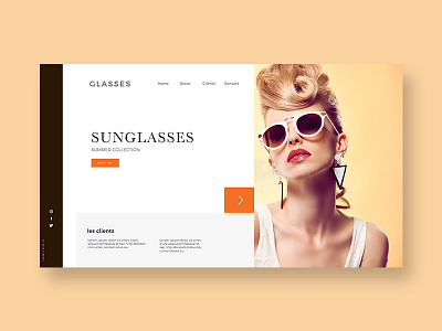 Sunglasses Add Cart buy chat colorful girl landing page sunglasses ui.add cart