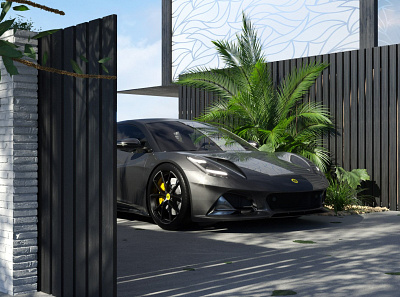 Lotus Emira CGI 3d architecture car corona exterieur rendering sportscar