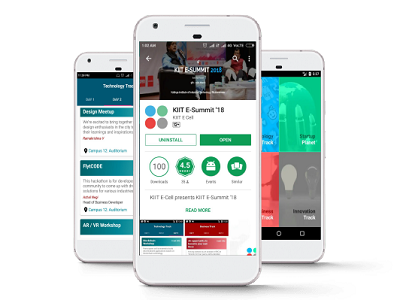 E-summit Mobile App app design esummit event material design mobile ui ux