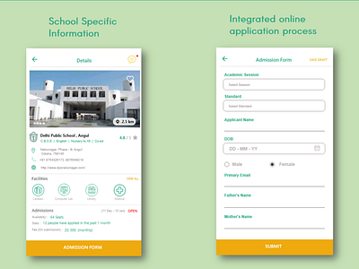 School Admission App (School)