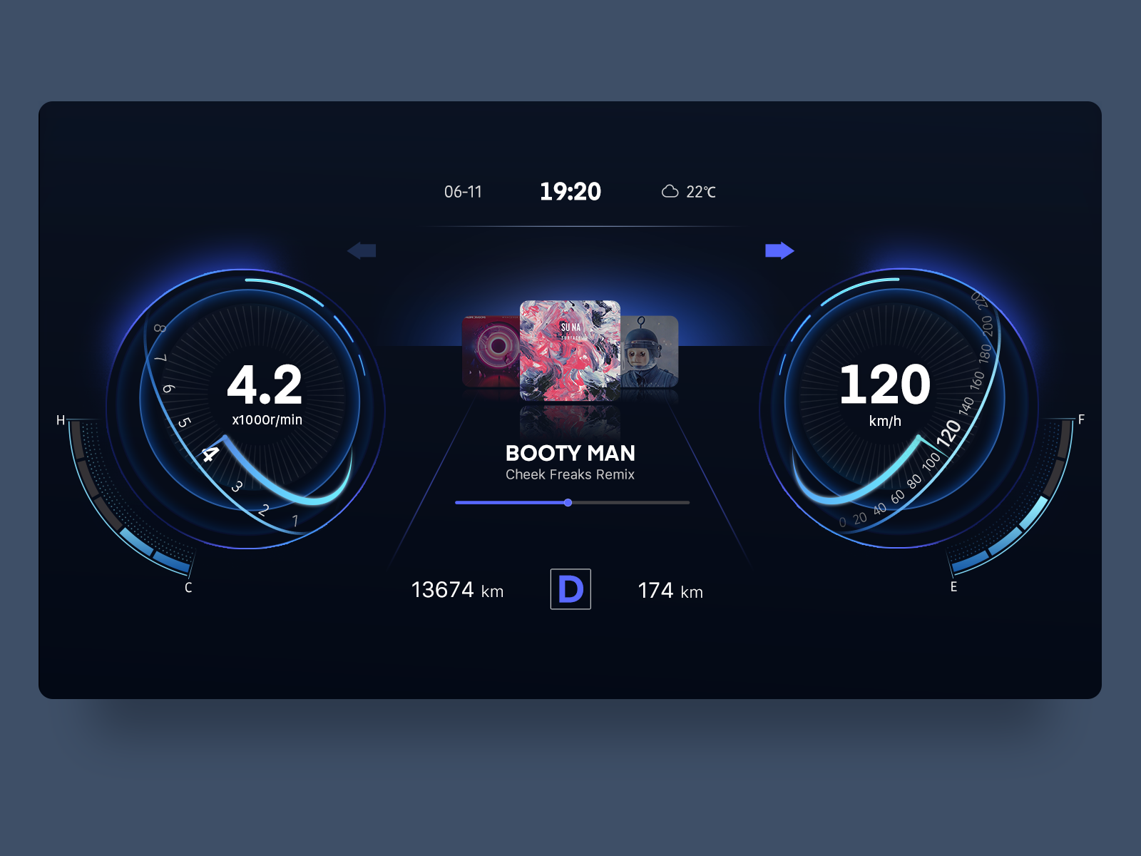 Smart Car Dashboard Design HMI by JiangJianger for CoCo on Dribbble