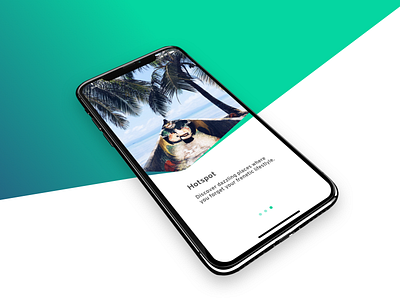 Hotspot app booking holiday mobile relax travel ui ux visual web