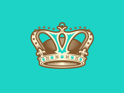 Crown chocolate chocolatier crown illustration logo miller creative pastry symbol victorian