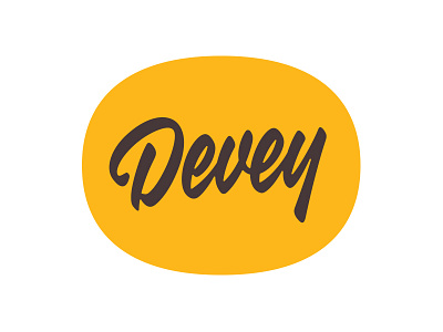 Devey Script lettering logo script