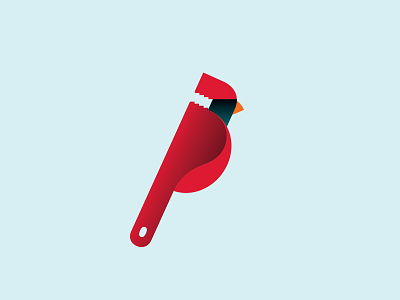 Cardinal bird cardinal logo pipe wrench plumber plumbing symbol wrench