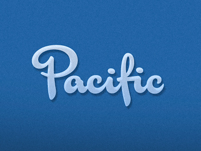 Chunky script lettering
