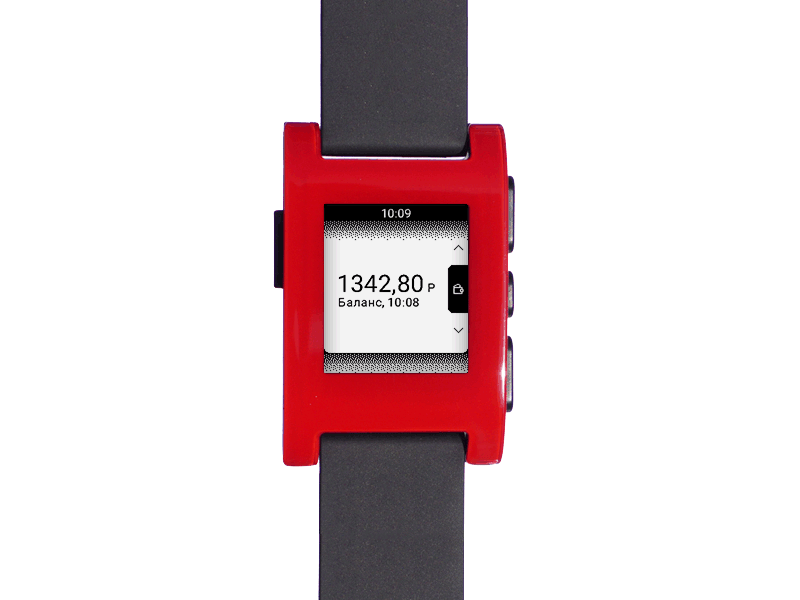 My MTS Pebble version app application mobile operator mts telecommunications smart watch ui ux wareable мтс