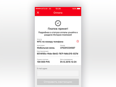 Payment check app application belarus bill mobile operator mts telecommunications ui ux мтс