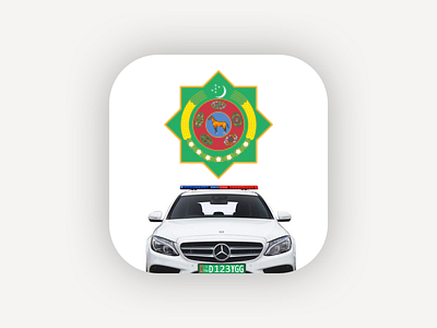 Traffic police in Turkmenistan app application icon ios launcher police ui