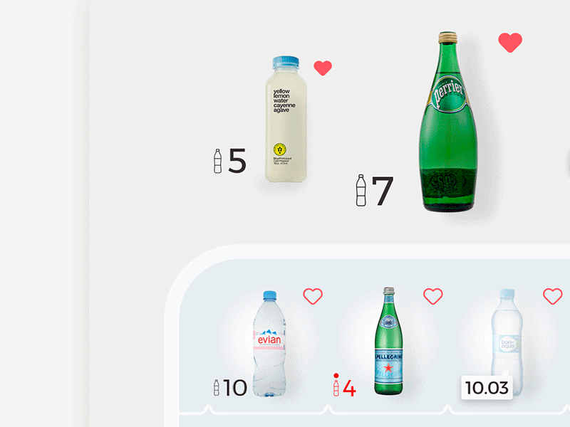Office icebox concept drinks interface landing lp ui