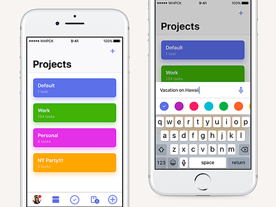 Whipcake interface ios manager project task ui ux