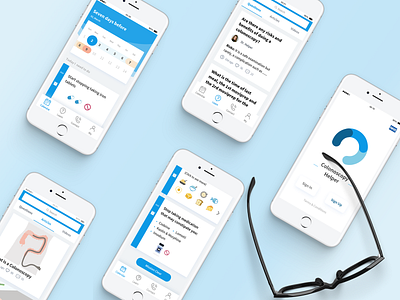Colonoscopy Helper overview app design flat illustration instruction logo minimal ui ux