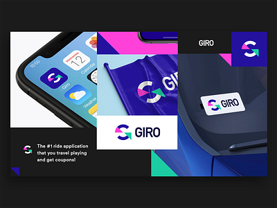 Giro App Branding app application car coins colorfull g gain game gamefication giro letter logo logotype play race ride teen travel trip young