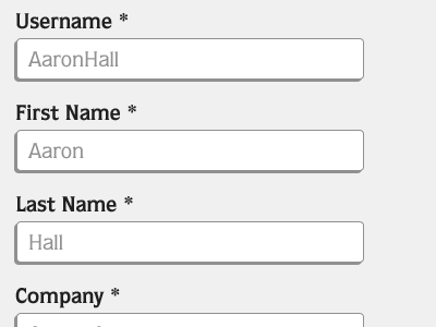 CSS3 Sign Up Form @font face css3 form html5