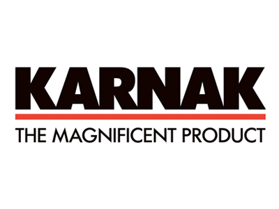 Karnak black logo red