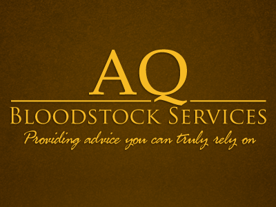 AQ Bloodstock brown logo noise yellow