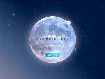 Daily UI 016 - Pop Up 016 daily ui ellipse moon pop up
