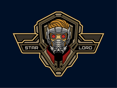 Star-Lord Badge badge design comics graphic design illustration logoinspirations