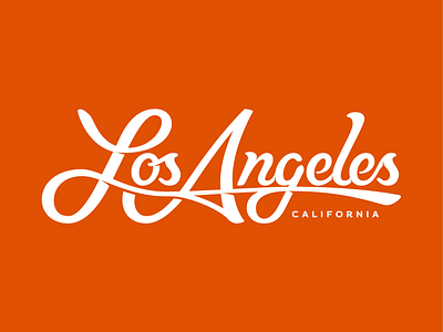 Los Angeles lettering.