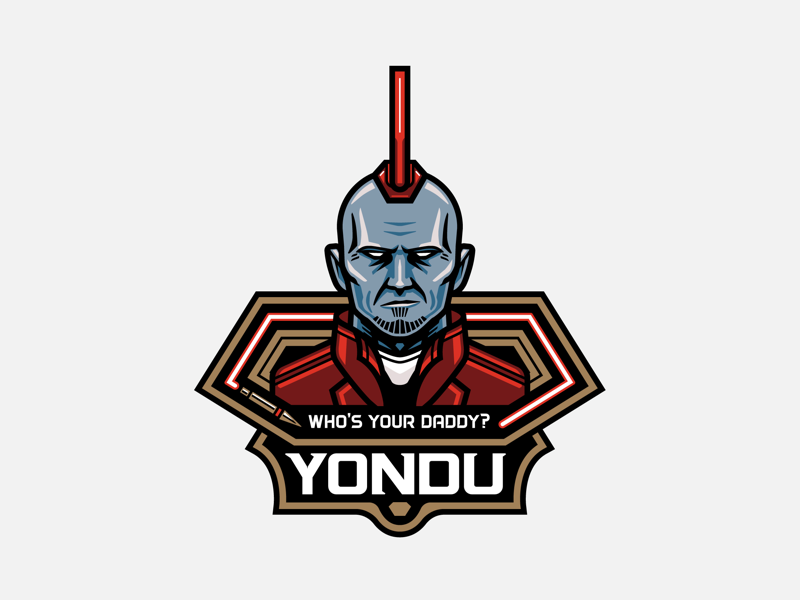 Yondu Badge design guardians of the galaxy comics marvel comics illustrated graphic design badge